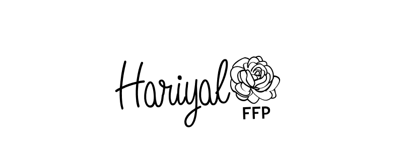 The best way (Angelique-Rose-font-FFP) to make a short signature is to pick only two or three words in your name. The name Hariyal3 include a total of six letters. For converting this name. Hariyal3 signature style 5 images and pictures png