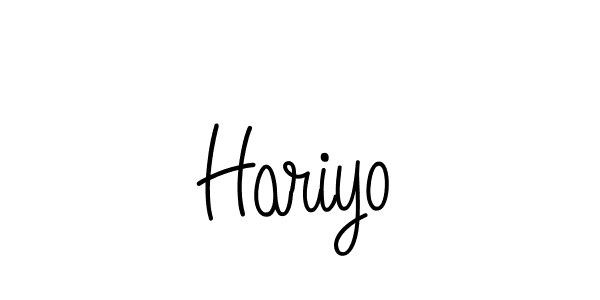 Create a beautiful signature design for name Hariyo. With this signature (Angelique-Rose-font-FFP) fonts, you can make a handwritten signature for free. Hariyo signature style 5 images and pictures png