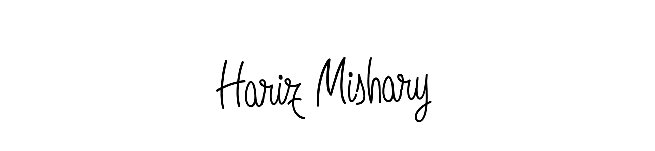 How to make Hariz Mishary name signature. Use Angelique-Rose-font-FFP style for creating short signs online. This is the latest handwritten sign. Hariz Mishary signature style 5 images and pictures png