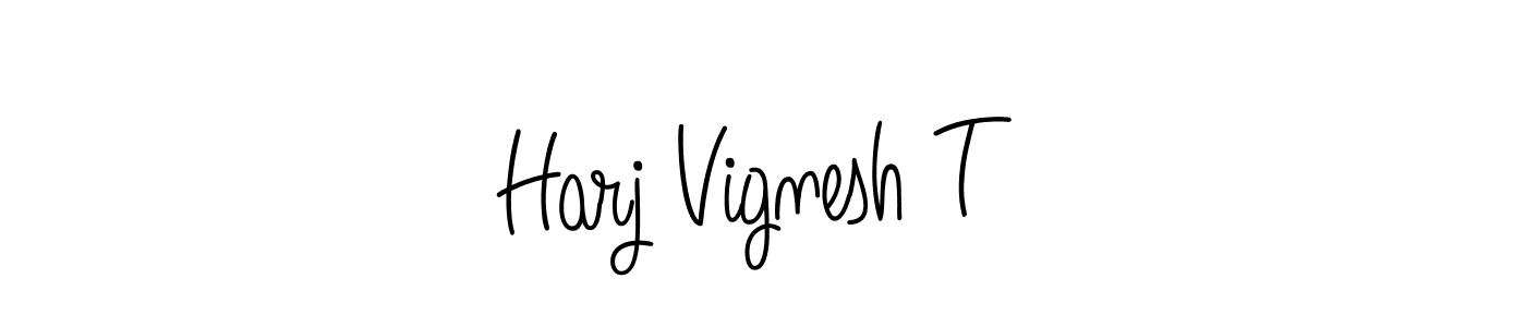 Make a short Harj Vignesh T signature style. Manage your documents anywhere anytime using Angelique-Rose-font-FFP. Create and add eSignatures, submit forms, share and send files easily. Harj Vignesh T signature style 5 images and pictures png