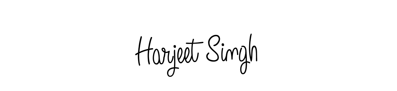 Design your own signature with our free online signature maker. With this signature software, you can create a handwritten (Angelique-Rose-font-FFP) signature for name Harjeet Singh. Harjeet Singh signature style 5 images and pictures png