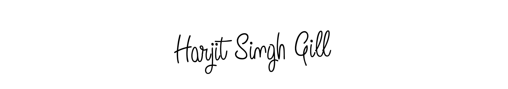How to make Harjit Singh Gill name signature. Use Angelique-Rose-font-FFP style for creating short signs online. This is the latest handwritten sign. Harjit Singh Gill signature style 5 images and pictures png