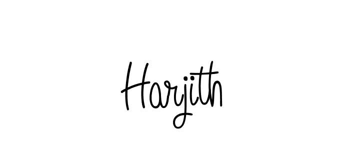The best way (Angelique-Rose-font-FFP) to make a short signature is to pick only two or three words in your name. The name Harjith include a total of six letters. For converting this name. Harjith signature style 5 images and pictures png
