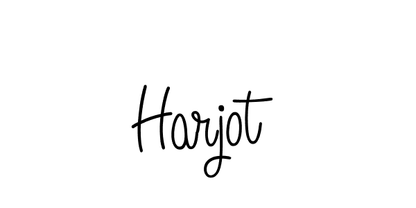 Use a signature maker to create a handwritten signature online. With this signature software, you can design (Angelique-Rose-font-FFP) your own signature for name Harjot. Harjot signature style 5 images and pictures png