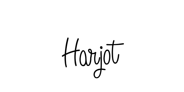 Use a signature maker to create a handwritten signature online. With this signature software, you can design (Angelique-Rose-font-FFP) your own signature for name Harjot. Harjot signature style 5 images and pictures png