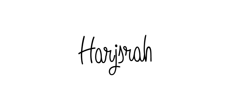 Use a signature maker to create a handwritten signature online. With this signature software, you can design (Angelique-Rose-font-FFP) your own signature for name Harjsrah. Harjsrah signature style 5 images and pictures png