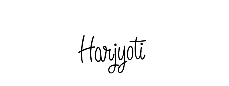 You should practise on your own different ways (Angelique-Rose-font-FFP) to write your name (Harjyoti) in signature. don't let someone else do it for you. Harjyoti signature style 5 images and pictures png