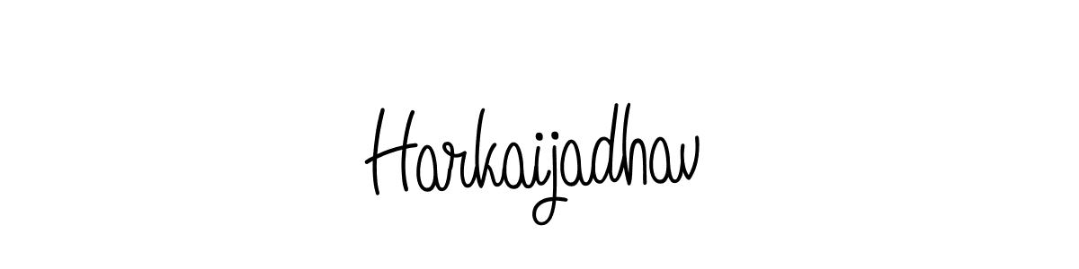 if you are searching for the best signature style for your name Harkaijadhav. so please give up your signature search. here we have designed multiple signature styles  using Angelique-Rose-font-FFP. Harkaijadhav signature style 5 images and pictures png