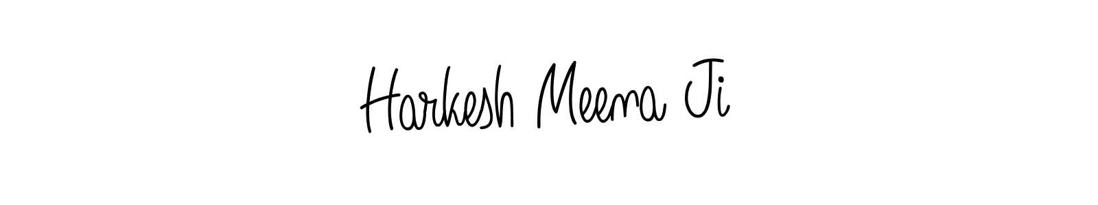 Create a beautiful signature design for name Harkesh Meena Ji. With this signature (Angelique-Rose-font-FFP) fonts, you can make a handwritten signature for free. Harkesh Meena Ji signature style 5 images and pictures png