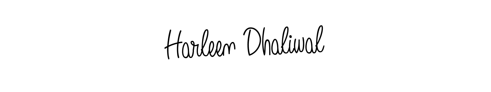 Create a beautiful signature design for name Harleen Dhaliwal. With this signature (Angelique-Rose-font-FFP) fonts, you can make a handwritten signature for free. Harleen Dhaliwal signature style 5 images and pictures png