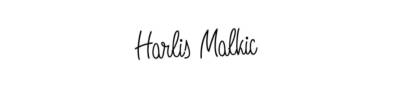 Make a beautiful signature design for name Harlis Malkic. With this signature (Angelique-Rose-font-FFP) style, you can create a handwritten signature for free. Harlis Malkic signature style 5 images and pictures png