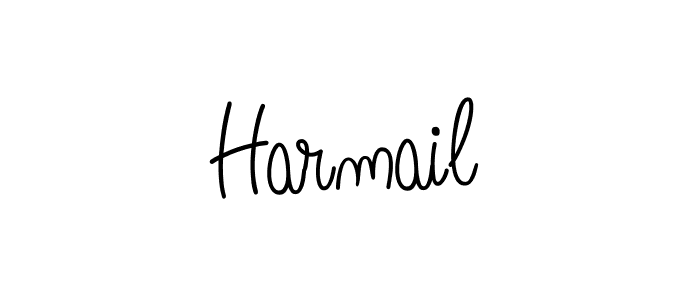 You should practise on your own different ways (Angelique-Rose-font-FFP) to write your name (Harmail) in signature. don't let someone else do it for you. Harmail signature style 5 images and pictures png