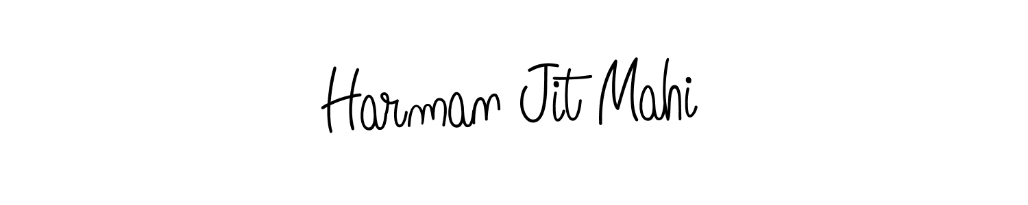 How to make Harman Jit Mahi signature? Angelique-Rose-font-FFP is a professional autograph style. Create handwritten signature for Harman Jit Mahi name. Harman Jit Mahi signature style 5 images and pictures png