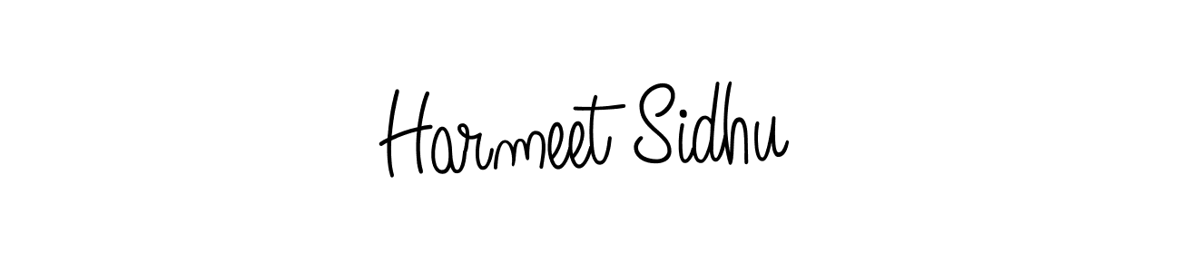 How to make Harmeet Sidhu name signature. Use Angelique-Rose-font-FFP style for creating short signs online. This is the latest handwritten sign. Harmeet Sidhu signature style 5 images and pictures png