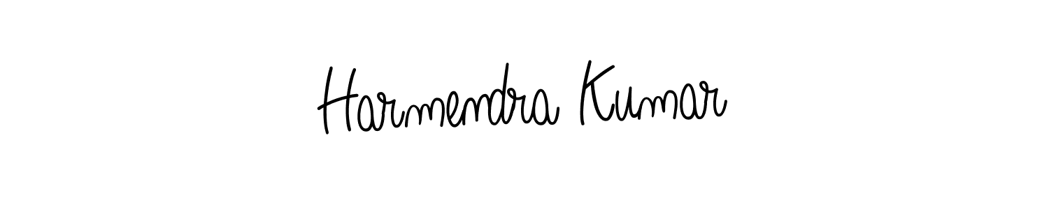 Create a beautiful signature design for name Harmendra Kumar. With this signature (Angelique-Rose-font-FFP) fonts, you can make a handwritten signature for free. Harmendra Kumar signature style 5 images and pictures png