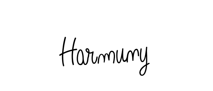 How to Draw Harmuny signature style? Angelique-Rose-font-FFP is a latest design signature styles for name Harmuny. Harmuny signature style 5 images and pictures png