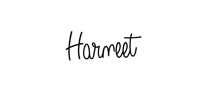 Create a beautiful signature design for name Harneet. With this signature (Angelique-Rose-font-FFP) fonts, you can make a handwritten signature for free. Harneet signature style 5 images and pictures png