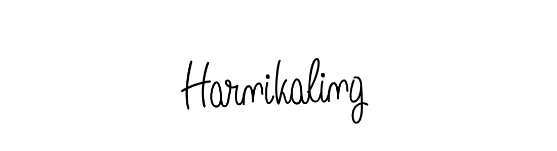 Design your own signature with our free online signature maker. With this signature software, you can create a handwritten (Angelique-Rose-font-FFP) signature for name Harnikaling. Harnikaling signature style 5 images and pictures png