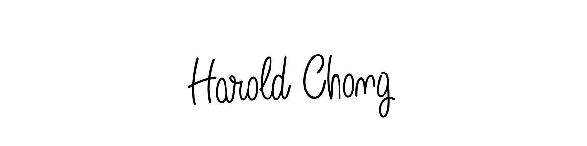 How to Draw Harold Chong signature style? Angelique-Rose-font-FFP is a latest design signature styles for name Harold Chong. Harold Chong signature style 5 images and pictures png