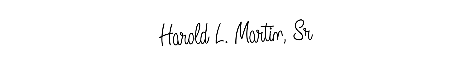 The best way (Angelique-Rose-font-FFP) to make a short signature is to pick only two or three words in your name. The name Harold L. Martin, Sr include a total of six letters. For converting this name. Harold L. Martin, Sr signature style 5 images and pictures png