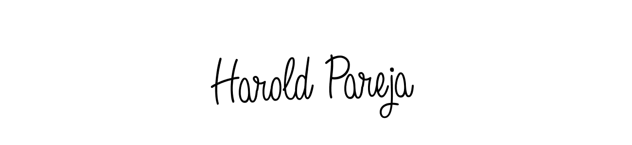 How to make Harold Pareja name signature. Use Angelique-Rose-font-FFP style for creating short signs online. This is the latest handwritten sign. Harold Pareja signature style 5 images and pictures png