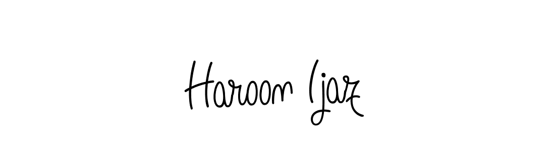 Make a beautiful signature design for name Haroon Ijaz. With this signature (Angelique-Rose-font-FFP) style, you can create a handwritten signature for free. Haroon Ijaz signature style 5 images and pictures png