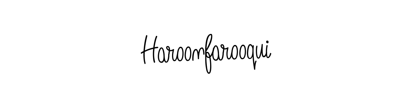 Make a beautiful signature design for name Haroonfarooqui. Use this online signature maker to create a handwritten signature for free. Haroonfarooqui signature style 5 images and pictures png