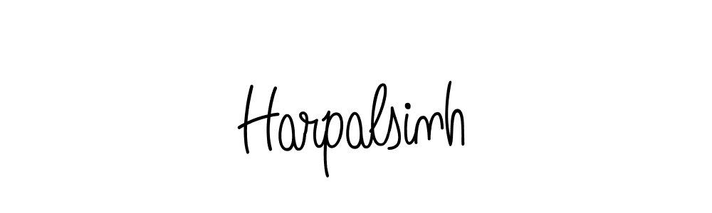 Design your own signature with our free online signature maker. With this signature software, you can create a handwritten (Angelique-Rose-font-FFP) signature for name Harpalsinh. Harpalsinh signature style 5 images and pictures png