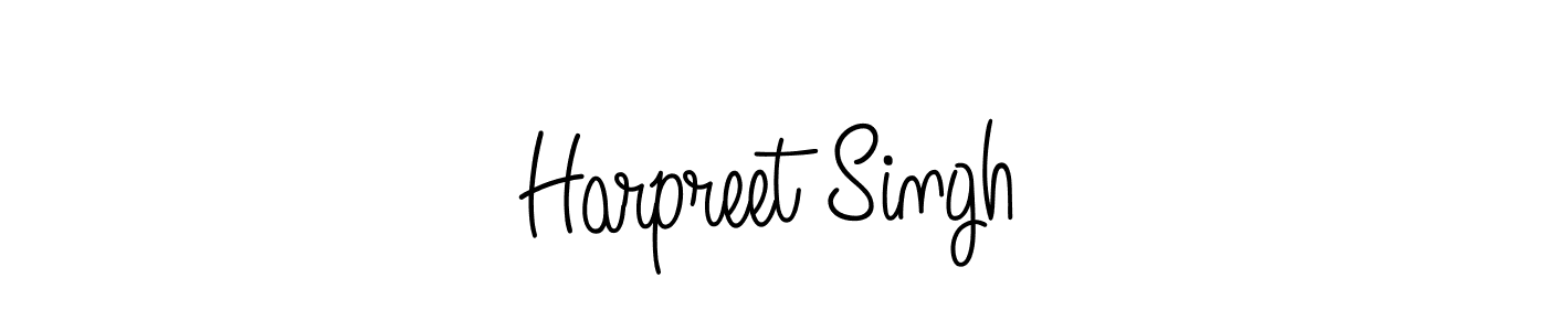 Use a signature maker to create a handwritten signature online. With this signature software, you can design (Angelique-Rose-font-FFP) your own signature for name Harpreet Singh. Harpreet Singh signature style 5 images and pictures png