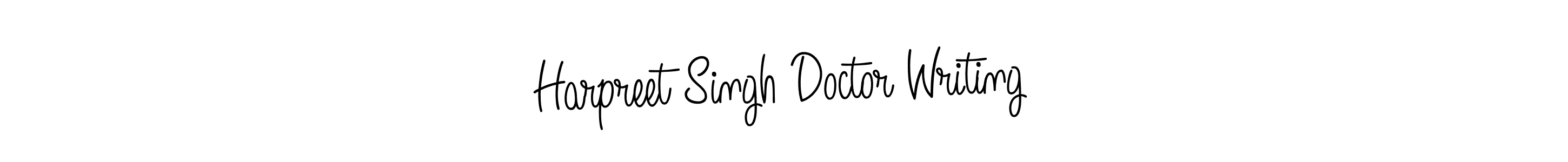 The best way (Angelique-Rose-font-FFP) to make a short signature is to pick only two or three words in your name. The name Harpreet Singh Doctor Writing include a total of six letters. For converting this name. Harpreet Singh Doctor Writing signature style 5 images and pictures png