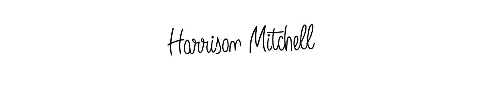 The best way (Angelique-Rose-font-FFP) to make a short signature is to pick only two or three words in your name. The name Harrison Mitchell include a total of six letters. For converting this name. Harrison Mitchell signature style 5 images and pictures png