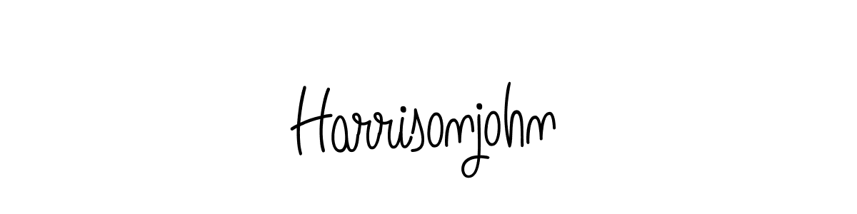 How to Draw Harrisonjohn signature style? Angelique-Rose-font-FFP is a latest design signature styles for name Harrisonjohn. Harrisonjohn signature style 5 images and pictures png