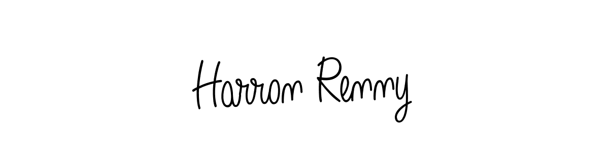 Angelique-Rose-font-FFP is a professional signature style that is perfect for those who want to add a touch of class to their signature. It is also a great choice for those who want to make their signature more unique. Get Harron Renny name to fancy signature for free. Harron Renny signature style 5 images and pictures png