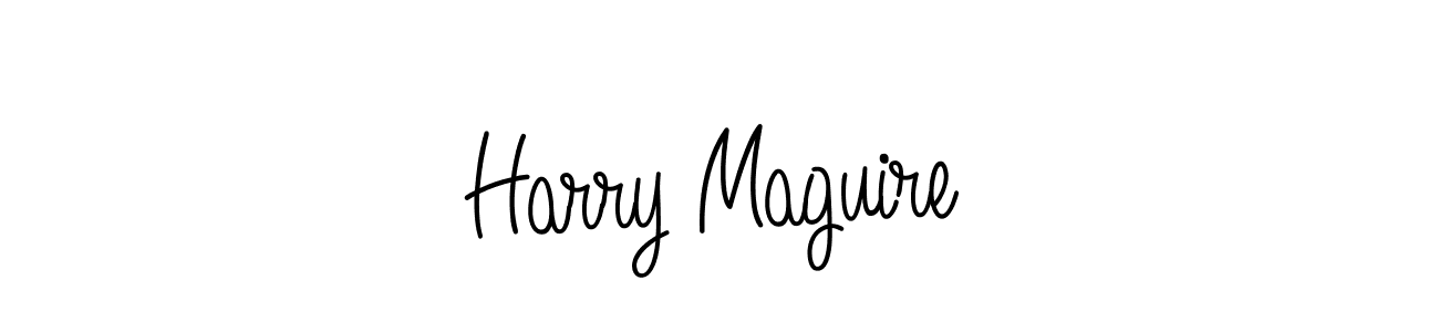 The best way (Angelique-Rose-font-FFP) to make a short signature is to pick only two or three words in your name. The name Harry Maguire include a total of six letters. For converting this name. Harry Maguire signature style 5 images and pictures png