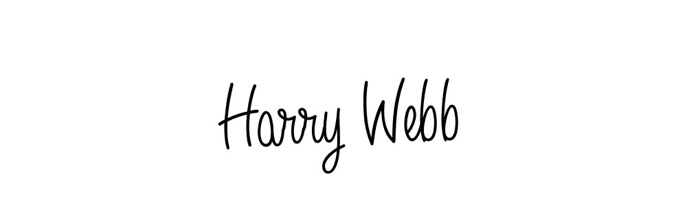 Use a signature maker to create a handwritten signature online. With this signature software, you can design (Angelique-Rose-font-FFP) your own signature for name Harry Webb. Harry Webb signature style 5 images and pictures png