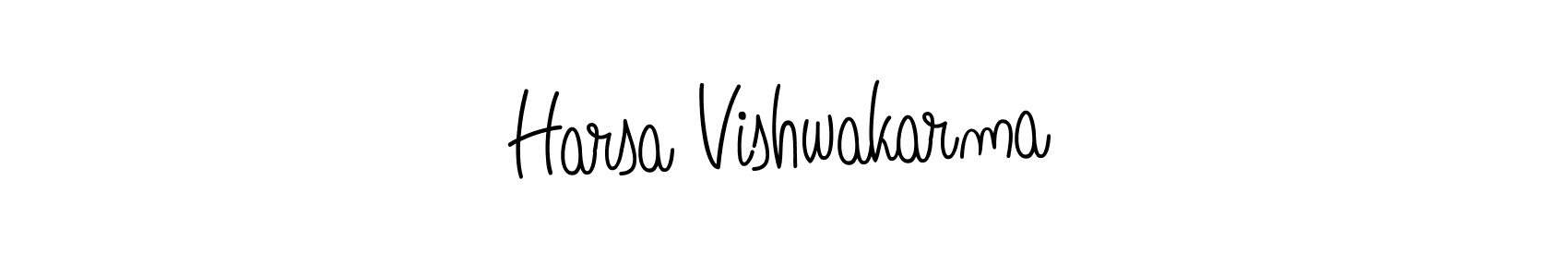 Design your own signature with our free online signature maker. With this signature software, you can create a handwritten (Angelique-Rose-font-FFP) signature for name Harsa Vishwakarma. Harsa Vishwakarma signature style 5 images and pictures png