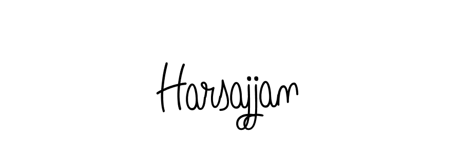 Make a beautiful signature design for name Harsajjan. With this signature (Angelique-Rose-font-FFP) style, you can create a handwritten signature for free. Harsajjan signature style 5 images and pictures png