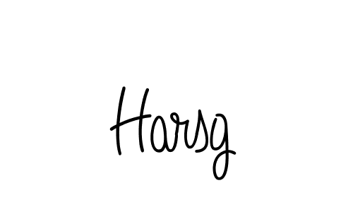 Make a beautiful signature design for name Harsg. With this signature (Angelique-Rose-font-FFP) style, you can create a handwritten signature for free. Harsg signature style 5 images and pictures png