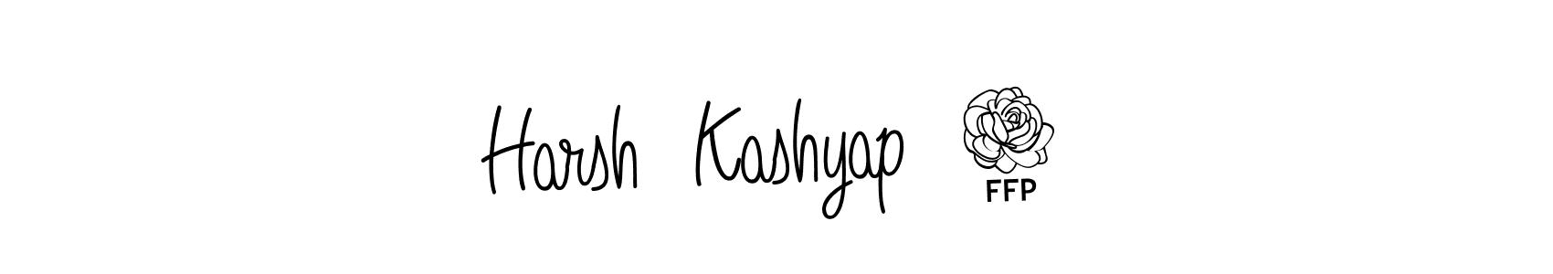 How to Draw Harsh  Kashyap  7 signature style? Angelique-Rose-font-FFP is a latest design signature styles for name Harsh  Kashyap  7. Harsh  Kashyap  7 signature style 5 images and pictures png