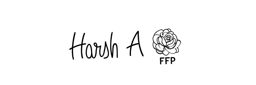 How to make Harsh A 7 signature? Angelique-Rose-font-FFP is a professional autograph style. Create handwritten signature for Harsh A 7 name. Harsh A 7 signature style 5 images and pictures png