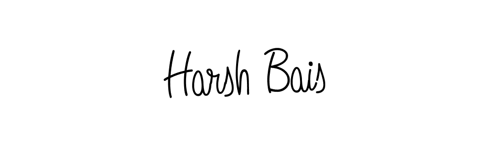 How to make Harsh Bais name signature. Use Angelique-Rose-font-FFP style for creating short signs online. This is the latest handwritten sign. Harsh Bais signature style 5 images and pictures png