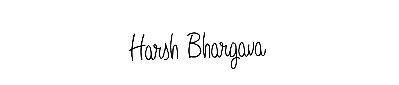Harsh Bhargava stylish signature style. Best Handwritten Sign (Angelique-Rose-font-FFP) for my name. Handwritten Signature Collection Ideas for my name Harsh Bhargava. Harsh Bhargava signature style 5 images and pictures png