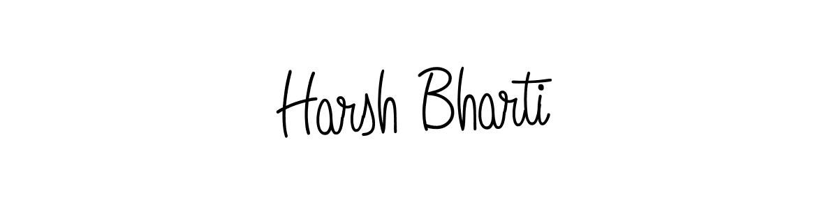 How to Draw Harsh Bharti signature style? Angelique-Rose-font-FFP is a latest design signature styles for name Harsh Bharti. Harsh Bharti signature style 5 images and pictures png