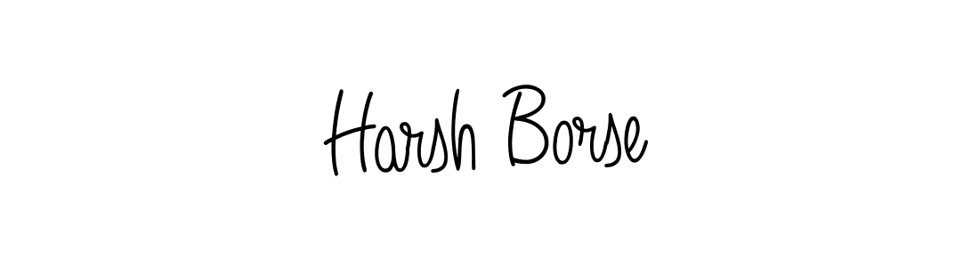 Also we have Harsh Borse name is the best signature style. Create professional handwritten signature collection using Angelique-Rose-font-FFP autograph style. Harsh Borse signature style 5 images and pictures png