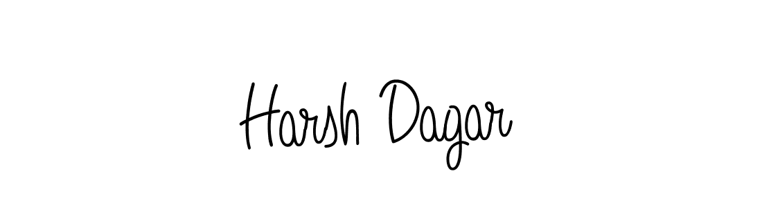 Design your own signature with our free online signature maker. With this signature software, you can create a handwritten (Angelique-Rose-font-FFP) signature for name Harsh Dagar. Harsh Dagar signature style 5 images and pictures png