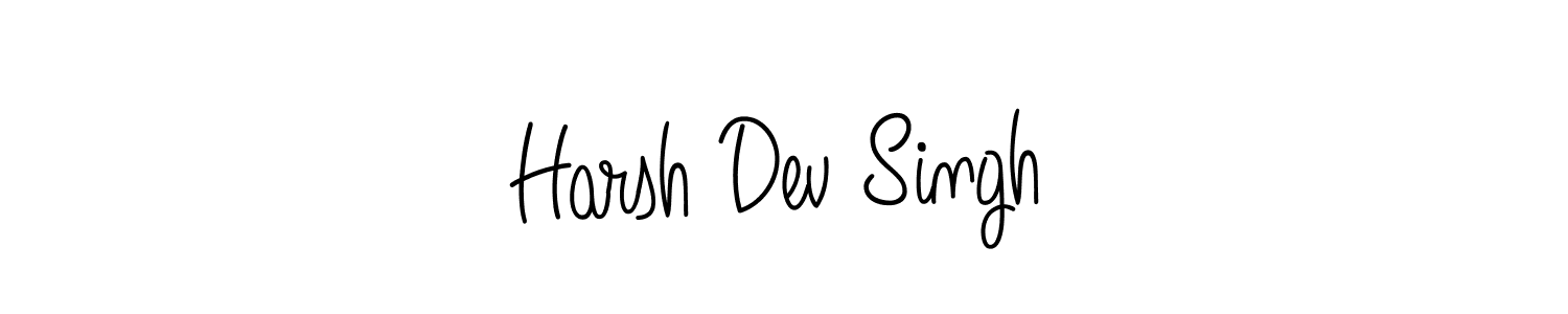 Also You can easily find your signature by using the search form. We will create Harsh Dev Singh name handwritten signature images for you free of cost using Angelique-Rose-font-FFP sign style. Harsh Dev Singh signature style 5 images and pictures png