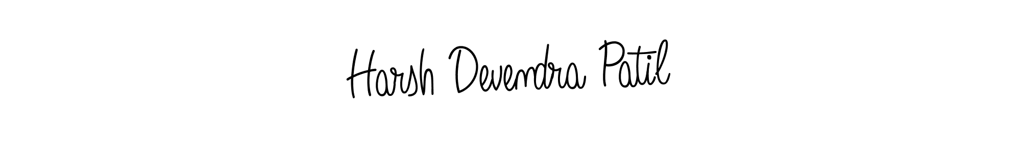 Harsh Devendra Patil stylish signature style. Best Handwritten Sign (Angelique-Rose-font-FFP) for my name. Handwritten Signature Collection Ideas for my name Harsh Devendra Patil. Harsh Devendra Patil signature style 5 images and pictures png