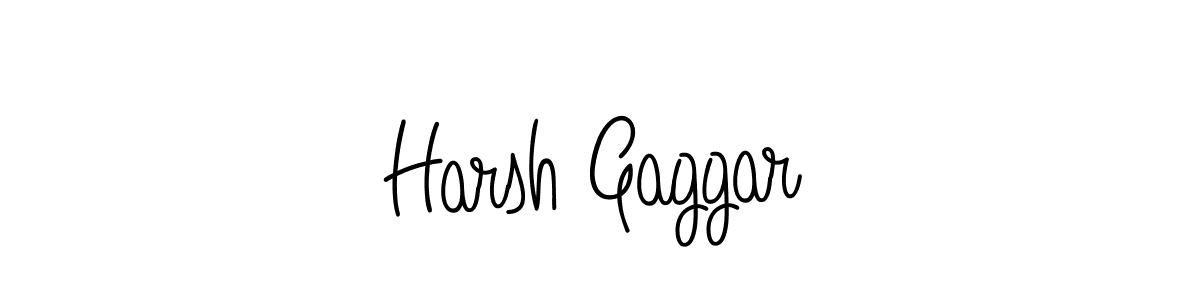 How to make Harsh Gaggar signature? Angelique-Rose-font-FFP is a professional autograph style. Create handwritten signature for Harsh Gaggar name. Harsh Gaggar signature style 5 images and pictures png