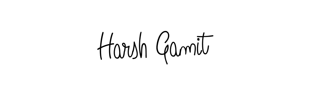 This is the best signature style for the Harsh Gamit name. Also you like these signature font (Angelique-Rose-font-FFP). Mix name signature. Harsh Gamit signature style 5 images and pictures png