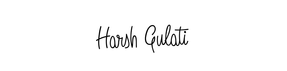 Use a signature maker to create a handwritten signature online. With this signature software, you can design (Angelique-Rose-font-FFP) your own signature for name Harsh Gulati. Harsh Gulati signature style 5 images and pictures png